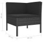Gartenmöbel-Set 10 Stück schwarze synthetische Rattankissen von vidaXL, Gartensets - Ref: Foro24-3056975, Preis: 771,01 €, Ra...