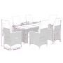 Set de mesa y sillas de jardín 7 pzas y cojines ratán PE negro de , Conjuntos de jardín - Ref: Foro24-3276965, Precio: 892,71...