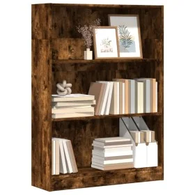 Estantería madera de ingeniería roble ahumado 80x24x109 cm by , Bookcases and shelves - Ref: Foro24-857839, Price: 58,60 €, D...