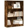 Estantería madera de ingeniería roble ahumado 80x24x109 cm de , Librerías y estanterías - Ref: Foro24-857839, Precio: 58,60 €...