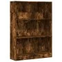 Estantería madera de ingeniería roble ahumado 80x24x109 cm de , Librerías y estanterías - Ref: Foro24-857839, Precio: 58,60 €...