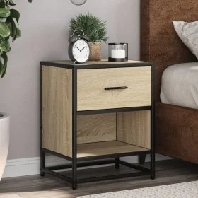 Mesitas noche 2 uds madera ingeniería roble Sonoma 40x31x50 cm by , Nightstands - Ref: Foro24-848687, Price: 74,28 €, Discoun...