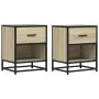 Mesitas noche 2 uds madera ingeniería roble Sonoma 40x31x50 cm de , Mesitas de noche - Ref: Foro24-848687, Precio: 74,02 €, D...