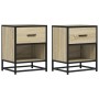 Mesitas noche 2 uds madera ingeniería roble Sonoma 40x31x50 cm von , Nachttische - Ref: Foro24-848687, Preis: 74,92 €, Rabatt: %