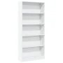 Estantería de madera de ingeniería blanca 80x24x176 cm by , Bookcases and shelves - Ref: Foro24-857853, Price: 80,14 €, Disco...