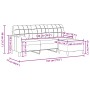 Sofá de 3 plazas con taburete de terciopelo rosa180 cm by , Sofas - Ref: Foro24-3278270, Price: 372,14 €, Discount: %