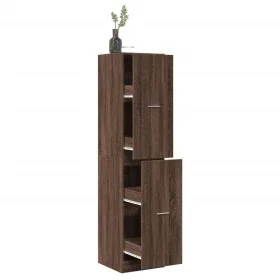 Armario botiquín madera ingeniería marrón roble 40x41x174,5 cm by , Lockers and storage cabinets - Ref: Foro24-3309651, Price...
