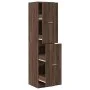 Armario botiquín madera ingeniería marrón roble 40x41x174,5 cm by , Lockers and storage cabinets - Ref: Foro24-3309651, Price...