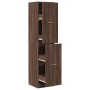 Armario botiquín madera ingeniería marrón roble 40x41x174,5 cm by , Lockers and storage cabinets - Ref: Foro24-3309651, Price...