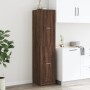 Armario botiquín madera ingeniería marrón roble 40x41x174,5 cm by , Lockers and storage cabinets - Ref: Foro24-3309651, Price...