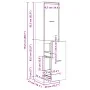 Armario botiquín madera ingeniería marrón roble 40x41x174,5 cm by , Lockers and storage cabinets - Ref: Foro24-3309651, Price...