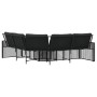 Sofá de jardín forma de L con cojines reposapiés ratán PE negro von , Outdoor-Sofas - Ref: Foro24-365893, Preis: 348,73 €, Ra...