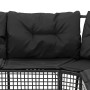 Sofá de jardín forma de L con cojines reposapiés ratán PE negro von , Outdoor-Sofas - Ref: Foro24-365893, Preis: 348,73 €, Ra...