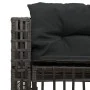 Sofá de jardín forma de L con cojines reposapiés ratán PE negro by , Outdoor sofas - Ref: Foro24-365893, Price: 342,05 €, Dis...