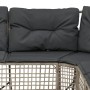 Sofá de jardín forma L cojines y taburete ratán PE gris claro von , Outdoor-Sofas - Ref: Foro24-365898, Preis: 358,10 €, Raba...