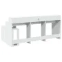 Escritorio con luz LED madera ingeniería blanco 200x104x91 cm von , Schreibtische - Ref: Foro24-3309465, Preis: 198,95 €, Rab...