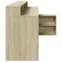 Escritorio con LED madera ingeniería roble Sonoma 200x104x91 cm by , Desks - Ref: Foro24-3309467, Price: 171,57 €, Discount: %