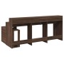 Escritorio con LED madera ingeniería marrón roble 200x104x91 cm von , Schreibtische - Ref: Foro24-3309471, Preis: 202,25 €, R...