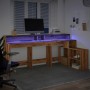 Escritorio con LED madera ingeniería artisian 200x104x91 cm by , Desks - Ref: Foro24-3309473, Price: 177,57 €, Discount: %