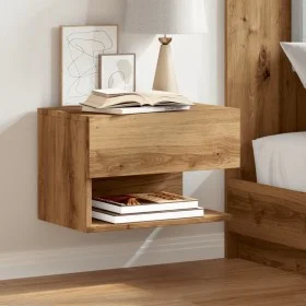 Mesita de noche de pared roble artisian by , Nightstands - Ref: Foro24-856822, Price: 44,13 €, Discount: %