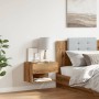 Mesita de noche de pared roble artisian de , Mesitas de noche - Ref: Foro24-856822, Precio: 46,40 €, Descuento: %