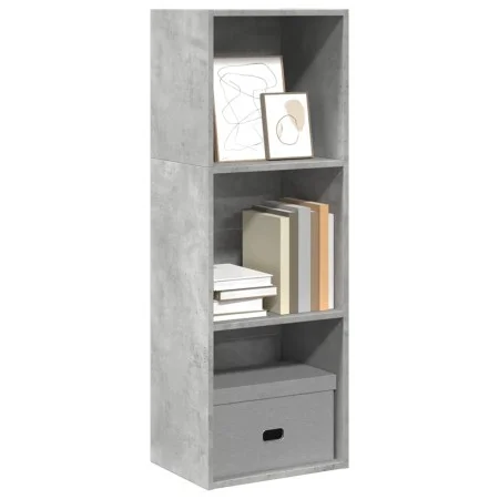 Estantería de madera de ingeniería gris hormigón 40x30x114 cm de , Librerías y estanterías - Ref: Foro24-857870, Precio: 40,4...