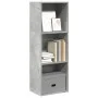 Estantería de madera de ingeniería gris hormigón 40x30x114 cm de , Librerías y estanterías - Ref: Foro24-857870, Precio: 40,4...