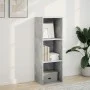 Estantería de madera de ingeniería gris hormigón 40x30x114 cm de , Librerías y estanterías - Ref: Foro24-857870, Precio: 40,4...