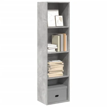 Estantería de madera de ingeniería gris hormigón 40x30x152 cm by , Bookcases and shelves - Ref: Foro24-857879, Price: 50,93 €...