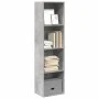 Estantería de madera de ingeniería gris hormigón 40x30x152 cm by , Bookcases and shelves - Ref: Foro24-857879, Price: 50,93 €...