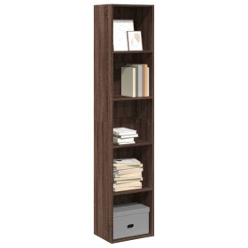 Estantería madera de ingeniería marrón roble 40x30x189 cm by , Bookcases and shelves - Ref: Foro24-857891, Price: 62,71 €, Di...