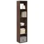 Estantería madera de ingeniería marrón roble 40x30x189 cm de , Librerías y estanterías - Ref: Foro24-857891, Precio: 61,88 €,...