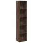 Estantería madera de ingeniería marrón roble 40x30x189 cm de , Librerías y estanterías - Ref: Foro24-857891, Precio: 61,88 €,...