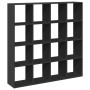 Estantería librería madera ingeniería negra 137,5x29x137,5 cm by , Bookcases and shelves - Ref: Foro24-3310290, Price: 156,09...