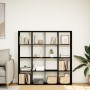 Estantería librería madera ingeniería negra 137,5x29x137,5 cm by , Bookcases and shelves - Ref: Foro24-3310290, Price: 156,09...