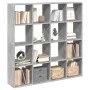 Estantería madera de ingeniería gris hormigón 137,5x29x137,5 cm von , Bücherregale und Regale - Ref: Foro24-3310292, Preis: 1...