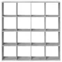 Estantería madera de ingeniería gris hormigón 137,5x29x137,5 cm von , Bücherregale und Regale - Ref: Foro24-3310292, Preis: 1...
