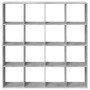 Estantería madera de ingeniería gris hormigón 137,5x29x137,5 cm von , Bücherregale und Regale - Ref: Foro24-3310292, Preis: 1...