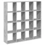 Estantería madera de ingeniería gris hormigón 137,5x29x137,5 cm von , Bücherregale und Regale - Ref: Foro24-3310292, Preis: 1...