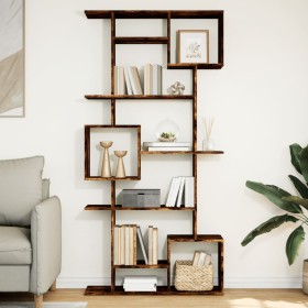Estantería de madera de ingeniería roble ahumado 92x29x188 cm by , Bookcases and shelves - Ref: Foro24-3310320, Price: 134,06...