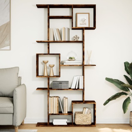 Estantería de madera de ingeniería roble ahumado 92x29x188 cm von , Bücherregale und Regale - Ref: Foro24-3310320, Preis: 134...