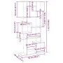 Estantería de madera de ingeniería roble ahumado 92x29x188 cm von , Bücherregale und Regale - Ref: Foro24-3310320, Preis: 134...