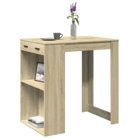 Mesa alta de bar madera ingeniería roble Sonoma 102x70x103,5 cm von , Küchen- und Esstische - Ref: Foro24-3309323, Preis: 111...