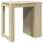 Mesa alta de bar madera ingeniería roble Sonoma 102x70x103,5 cm by , Kitchen and dining tables - Ref: Foro24-3309323, Price: ...