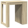 Mesa alta de bar madera ingeniería roble Sonoma 102x70x103,5 cm by , Kitchen and dining tables - Ref: Foro24-3309323, Price: ...