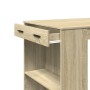Mesa alta de bar madera ingeniería roble Sonoma 102x70x103,5 cm by , Kitchen and dining tables - Ref: Foro24-3309323, Price: ...
