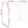 Mesa alta de bar madera ingeniería roble Sonoma 102x70x103,5 cm by , Kitchen and dining tables - Ref: Foro24-3309323, Price: ...