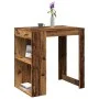 Mesa alta de bar madera ingeniería envejecida 102x70x103,5 cm by , Kitchen and dining tables - Ref: Foro24-3309328, Price: 14...