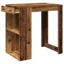 Mesa alta de bar madera ingeniería envejecida 102x70x103,5 cm by , Kitchen and dining tables - Ref: Foro24-3309328, Price: 14...