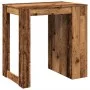 Mesa alta de bar madera ingeniería envejecida 102x70x103,5 cm by , Kitchen and dining tables - Ref: Foro24-3309328, Price: 14...
